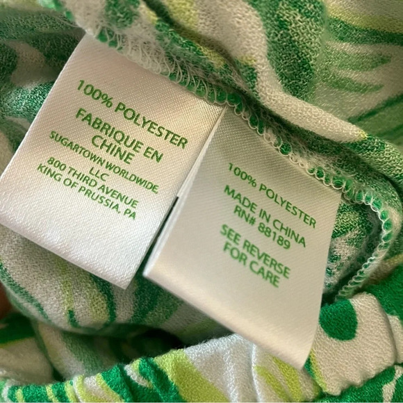 Lilly Pulitzer Ramona Skort‎ Size 2 Mini Skirt Toucan Green Coca Loca Tropical - Picture 8 of 8